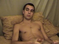 Tir de sperme, Homosexuelle, Masturbation
