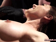 緊縛, 変態, 茶髪の, チン, 開帳, ハードコア, オマンコ, ラフ