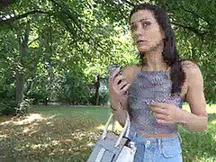 Leie, Spermaladung, Italienisch, Im freien, Öffentlich, Realität