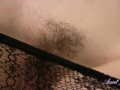 Bruinharig, Masturbatie, Panty, Alleen