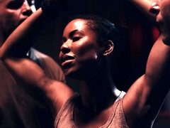 お尻, 美女, デカチン, デカパイ, フェラチオ, チン, 黒人, ポルノスター