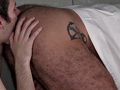 Its the horny stepsons turn to fuck his stepdad and fuck him for pranking him - FamilyDick