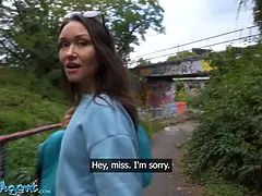 Pijpbeurt, Bruinharig, Moeder die ik wil neuken, Orgasme, Buiten, Gezichtspunt, Realiteit, Russisch