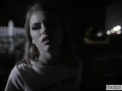 18, デカチン, フェラチオ, チン, オマンコ, ティーン, 三人, オッパイの