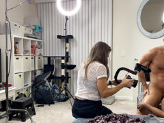 In den arsch, Blasen, Gehörnter ehemann, Fetisch, Handjob, Ehemann, Eng, Spanner