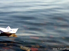 Braunhaarige, Spermaladung, Hundestellung, Europäisch, Fingern, Freundin, Küssen, Titten