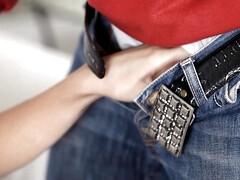 舐める尻, デカ尻, デカパイ, 茶髪の, チェコ, 手コキする, なめる, 自然山雀