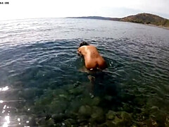 Plage, Hd, Masturbation, Nue, Nudiste, De plein air, Public, Voyeur