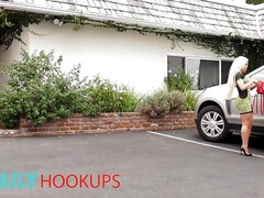 デカ尻, ブロンド, 巨乳な, カップル, バック, 淫乱熟女, ポルノスター, オッパイの