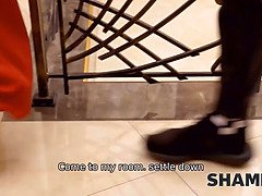 フェラチオ, エロ熟女, バック, キッチン, 熟年, 淫乱熟女, ロシア人, 垂れ乳