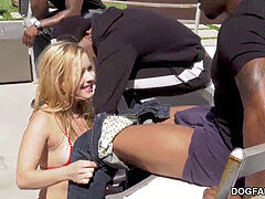 Grosser schwanz, Schwarz, Freund, Gehörnter ehemann, Gruppensex