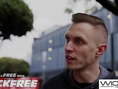 Hot Blonde Babes Emma Hix & Blake Blossom Take Big Cock Hardcore