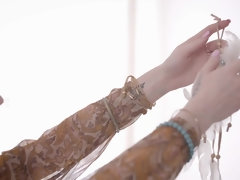 Blond, Bruinharig, Hd, Likken, Masturbatie, Kut duiken, Geschoren, Tieten likken