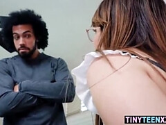 Blasen, Französisch, Brille, Hardcore, Hausmädchen, Zierlich, Rau, Jungendliche (18+)