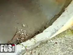 Grosser arsch, Grosser schwanz, Blasen, Brille, Hd, Monster, Im freien, Pov