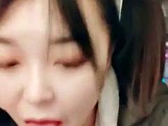 Leie, Asiatisch, Blasen, Spermaladung, Handjob, Masturbation, Pov, Titten