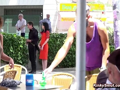 Amarrada, Garganta profunda, Dominación, Grupo, Sexo duro, Hd, Dolor, Público