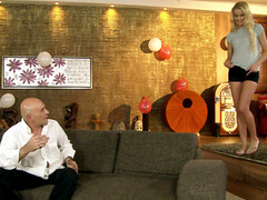 アナル, お尻, 美人, ブロンド, 顔射, 驚き, ティーン, 締まりの良い