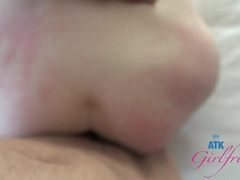 Enthousiasteling, Blond, Sperma, Vingeren, Voetbeurt, Gezichtspunt, Kut duiken, Geschoren