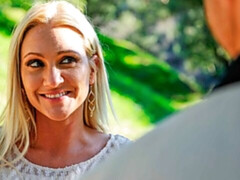 Grosser schwanz, Blondine, Blasen, Hundestellung, Milf, Im freien, Muschi, Titten