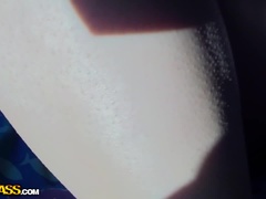 Sex lovers having fun in the car