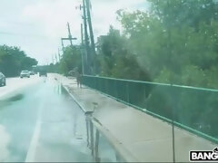 デカ尻, デカパイ, フェラチオ, 茶髪の, 車, イく瞬間, オマンコ, 現実