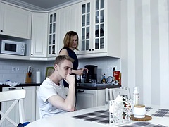 ブロンド, フェティッシュ, 露出狂, 下着, 淫乱熟女, ロシア人, 生徒, 教師