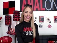 アナル, デカ尻, ブロンド, フェラチオ, バック, 自然山雀, ティーン, オッパイの