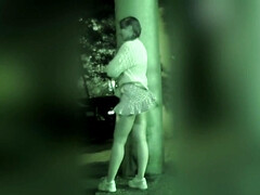 18, 露出狂, 裸, アウトドア, 小柄, 公共, オマンコ, オッパイの