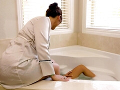 浴室, ハードコア, イタリア人, 自然山雀, アウトドア, オマンコ, スパンキング, 濡れ