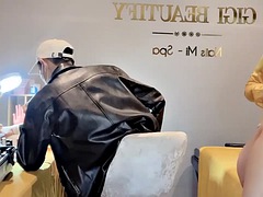 Amateur, Asiatique, Nana, Masturbation, Sauna, Jouets