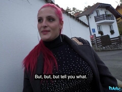 美女, フェラチオ, 母, お金, ハメ撮り, 赤毛, ヤリマン, オッパイの