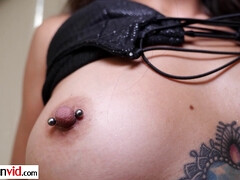 デカチン, デカパイ, フェラチオ, 巨乳な, チン, ラティーナ, 天然, 乳首