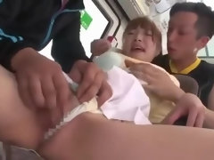 アジア人, 美女, フェラチオ, イく瞬間, 乱交, グループ, 日本人, 下着