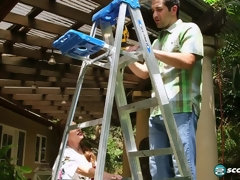 Минет, Брюнетки, Сперма во рту, Семяизвержение, Зрелые, Милф