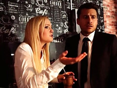 デカ尻, ブロンド, 茶髪の, 顔射, Hd, レズビアン, スインガー, 三人