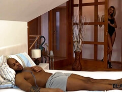 Большой член, Черные, Минет, Глубокая глотка, Член, Хд, Белье, Крошечные