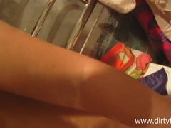 Grote lul, Pijpbeurt, Brillen, Gezichtspunt, Roodharige vrouw, Tiener