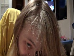 Oral sex by Russian teens in bathroom