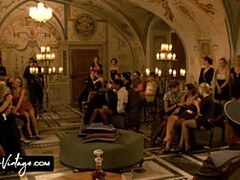 デカパイ, ブロンド, 乱交, グループ, Hd, ヒール, オージー, ヴィンテージ