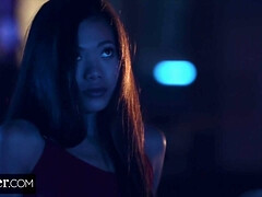 Asiatique, Sucer une bite, Brunette brune, Queue, Faciale, Actrice du porno, Rugueux, Fessée