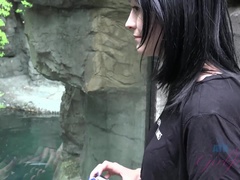 Emocore, Pieds, Branlette thaïlandaise, Chatte, Rasée, Cheveux courts, Maigrichonne, Nénés
