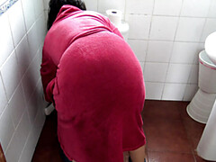 Stepmom Susan Pisses For Horny Stepson - Hairy MILF Teases His Big Cock