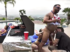 Anal, Bisexual, Mamada, Gay, Grupo, Peludo, Orgía, Trio