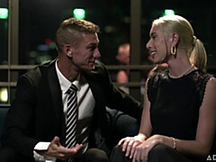 デカ尻, デカパイ, ブロンド, フェラチオ, バック, 自然山雀, ショートヘア, ガリガリ