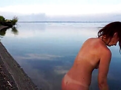 Strand, Erotisch, Moeder die ik wil neuken, Moeder, Buiten, Russisch, Mager, Tieten likken