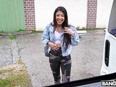 Большой член, Минет, Брюнетки, В машине, Собачьи, Латиноамериканки, Натуральные сиськи, Тощие