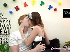 Leie, Paar, Süss, Erotisch, Spassig, Selbstgemacht, Küssen, Erotischer film