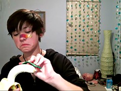 kittens trains her asshole and throat