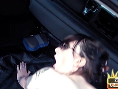 Amateur, Mamada, Coche, Sexo duro, Al aire libre, Coño, Tetas, Mojado